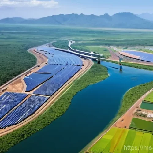 탄자니아와 한국 교류 역사 - **Prompt 1: Economic Partnership and Infrastructure Development**
    "A vibrant, wide-angle shot de...